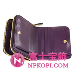 ミュウミュウ MIU MIU 二つ折り財布 財布 サイフ パープル 5M0522-ST.COCCO-LUX-VIOLA 